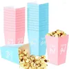 Wrap regalo 10pcs Gender rivelare le scatole di popcorn party sesso per bambini rivela il compleanno per baby shower forniture caramelle