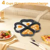 Pans 4-Hole Egg Frying Pan Non-Stick Omelette Pancake Steak Skillet For Gas Stove Induction Cooker Ham Burger Cooking