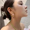 Boucles d'oreilles étalon Baroque Perle asymétrique Perle pour femmes