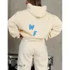 white foxx hoodie Women's 2 Piece Sporty Long Sleeved Pullover Hooded Tracksuits Asian Size S-3XL 450 whitefox hoodie