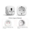 Plugs 433Mhz Wireless Remote Control Switch AC220V 15A EU FR Standard Socket Electric Plug Electrical Outlets For Smart Home Light