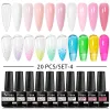 Zestawy Zestaw do paznokci Zestaw 20pcs/zestaw żel Poliska Półpółki Kot Magnetyczny Gel Paznokcie Zestaw zanurzenia z żelem UV za pomocą podstawowego matowego zestawu manicure