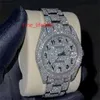 Luxury diamanten horloge -rollen luxe heren kijkt naar mannen Montre Moissanite Movement Iced Automatic Montre de Watches for Men I93 Cy