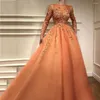 Party Dresses 574 Orange-Red V-Neck Natural A-Line Floor-Length Formal Evening Dress/Bridal Engagement Prom Gowns Birthday