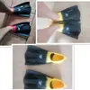 Professionell silikon TPR Diving Swimming Fens Foot Webed Flippers Pool Submerible Children Adult Men Women Boots Shoes 3244 240407