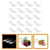 Одноразовая посуда 50pcs Service Display Desert Dessert Plate Spoon Design Home Kitchen Accessories