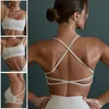 Sport ondergoed dames schokbestendige hoogwaardig halter kruipen terug terug uit één stuk yoga vest running fitness bh