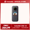 Telecamere Insta360 One X2 Stabilizzazione della fotocamera d'azione impermeabile, touchscreen, editing AI, streaming live