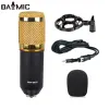 Microphones BM800 Microphone micro à condenseur avec stand de support de support POP Filtre