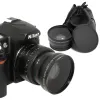 Aksesuarlar 52mm 0.45x geniş açılı lens + 52mm UV lens filtresi ile Nikon DSLR kameralar için RO lens Ücretsiz gönderim