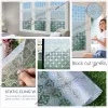 Sculptures Multi Size Privacy Window Film Static Cling Stained Window Glass Tint Antiuv Solar Vinyl Film Heat Control Glass Covers Rose
