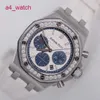 AP Tourbillon WIST WATP EPIC 26231 Royal Oak Panda twarz Women Fine Stal Diamond Watch Automatyczne maszyny Szwajcarskie zegarek Słynny luksusowy zegarek