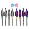 Bits NailTools Carbide Long Shank 2 Ways Flame Nails Accessoires Verwijder Gel Removel Varnish Nail Drill Bit