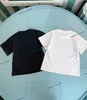 2024 Kids T-shirts Boys Girls Short Sleeves Letter Cotton T Shirt Adults and Children Summer Tees Baby Tops White Black