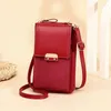 Bolsas de ombro Ladies Messenger Bag Outing Wallet Mobile Color Solid Small Mini Long tira