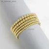 Braccialetti di fascino Strand Badu Gold Golds Bracciale per Women 14K Placted Balloted Biloned Elastico Elasticy Gioielli Gifts240408