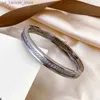 Charm Bracelets Highquality Diamond Bangle Designer Bracelets Women Letter Cuff Luxury Wrist Jewelry 18K Gold Plated Rose Gold Stainless steel Wr Y240416C2FWRNBL