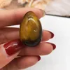 Decorative Figurines 1pcs 30mm Natural Tiger Eye Crystal Egg-shaped Stones Healing Ball Sphere Gemstone And Minerals