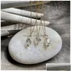 Pendant Necklaces Nm42102 Herkimer Diamond Necklace April Birthstone Gift Stone Clear Crystal Jewelry Drop Delivery Pendants Dhdpx Otih8