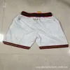 Ers Jersey American Iverson White Gaston Pocket Basketball Pants de basket-ball Men Sports Shorts Ports Horts