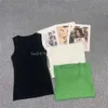 Dames t-shirt dames zomer t-shirt mouwloze driekleurige ademende dunne zweet-absorberende vest top