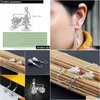 Charms Fashion Personality 100% 925 Sterling Sier Christmas Tree Drop Women Charm Thread Earrings Jewelry Gift Delivery Findings Compo Dh29O