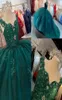 2023 Темно -зеленые платья Quinceanera Ball Hown Dheetheart Crystal Beadered Tulque Sweet 16 Платье Prom Pufpy4875458