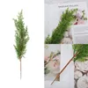 Decorative Flowers 10Pcs Artificial Long Stem Cedar Branches Fake Greening Pine Branch Garland Christmas Decoration And Home Garden