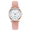 Relógios de pulso relógio retro luminoso relógio simples relógios digitais cravejados de diamante cinto de couro fosco Casual Ladies Ladies Quartz Clock