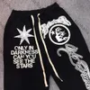 Pantalon masculin Black Helstar Sweatpants Classic Flame Star Letter Imprimez Hip Hop Hop Casual Loose Men Femme Bell Bottoms 337 762