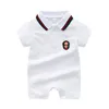 Marque d'été Designer Kids Clothes Girls Boys Tracksuis Tracks Cartoon Imprimé Pure 100% Coton Colaire à manches Nouveau-Born