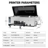 Printer A3 XP600 overdracht met Roll Feeder Direct om print voorverwarmende t-shirt printmachine voor doe-het-zelfstoffen te verwarmen