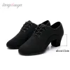 shoes Women Latin Dance Shoes Jazz Adult Ballroom Salsa Dancing Shoes Woman Black Teachers Training Modern Tango Dance Sneakers 5cm