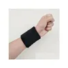 Accessories Cotton Elastic Wrist Support Protective Safety Gym Bracers Sweatbands Sporting Breathable Exercise Wrists Band Straps Drop Dhq25