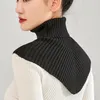 Scarves Women Wool Knitted Neckchief Winter Irregular Design Turtleneck Ring Scarf Warm Cashmere Short Wrap Fashion Fake Collar