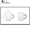 Cups Saucers Arshen Est 350ml Double Wall Glass Coffee Mug Heat-resistant Milk Juice Tea Mugs Breakfast Glassware Drinkware Cup