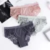 Frauen Höschen Frauen hohl nahtlose elastische Taille Lady Briefs Blumenspitzen Nähte mittelhaut sexy Unterwäsche Weibliche Kleidung