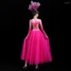 Stage Wear Opening Dance Costume Big Swing Dress Style Elegant Chinees in the Light