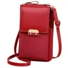 Bolsas de ombro Ladies Messenger Bag Outing Wallet Mobile Color Solid Small Mini Long tira