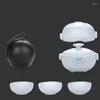 Teaware -sets met Creative Container Home Bag Coffee Pot Travel Ceramic Portable Tea Chinese één set Cups Two Office