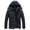 Vestes pour hommes Hiver veste hommes enleceau parkas doublé parkas à capuche épaissis épaissis épaissis imperméables