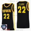 22 Caitlin Clark Jerseys Women Basketball 2024 Final Four Iowa Hawkeyes Home Away Black White College Sports Shirts Men Youth