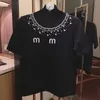 Roupa de camiseta de luxo Mulher Moda Mulheres Mulheres de alta qualidade Camise