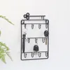 Hooks Wall Mounted Key Holder Storage Rack Organizer med krok för ingångsportens dörröppningshylla hängare hängande låsöppnare