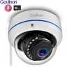 Cameras Gadinan 5MP 3MP 1080P Audio Surveillance Cameras with Wifi SD Card Slot Vandalproof IR Night Dome Video Security IP Camera iCSee