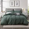 Bedding Sets Snowman 3pcs Set Cotton Solid Color US Size Luxury Kit Bed Duvet Cover Pillow Shams Sleeping Naked