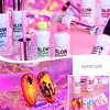 Комплекты 12шт/набор Glow in Dark Liner Art Gel 8ml впитывание от ультрафиолетового/светодиодного неонового цветного геля лак для ногтей.