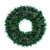 Decorative Flowers Artificial Christmas Wreath Farmhouse Winter Simulated Pine Garland Hoop Modern Decor Home Supplies