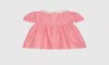 Kid Girl Summer Flower Abites Set di stilista set da 100150 cm Boutique Girl Thole Pink Toddler Clood Cotton Mat9284106