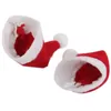 Décoration de fête 30pcs mini chapeau de Noël Santa Claus de Noël.